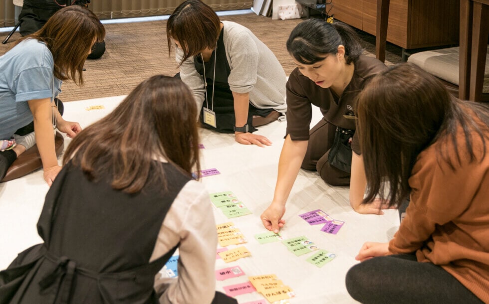 母親学級中のママさん